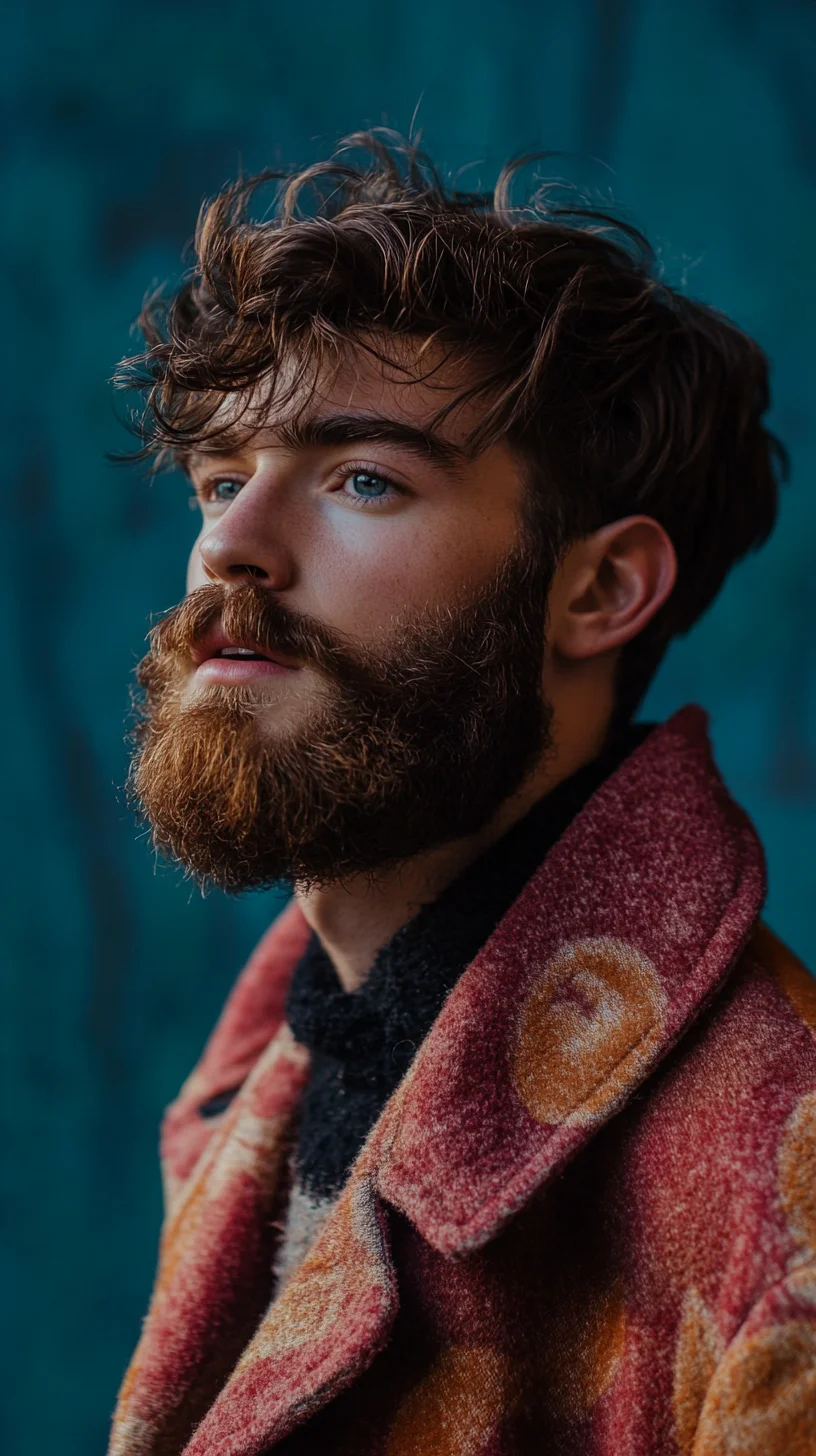 A Rugged Yet Refined Full Beard: The Perfect Balance of Strength and Style