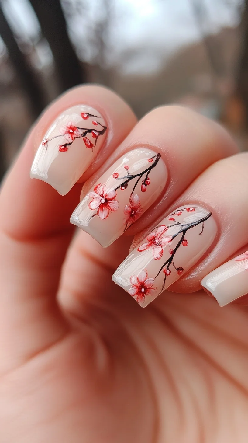 Blooming Elegance: Embrace Cherry Blossom Nails for a Fresh Look