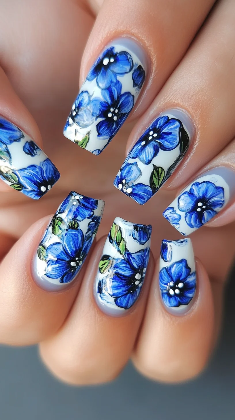 Blooming Elegance: Vibrant Floral Nail Art for a Fabulous Look