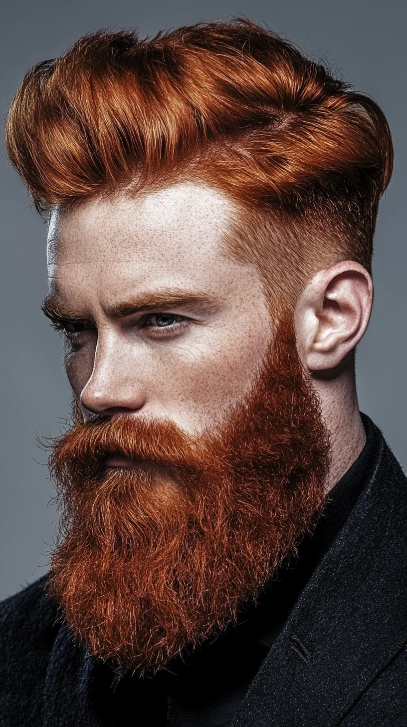 Bold and Adventurous: The Fiery Elegance of Red Hair and Beard Styles