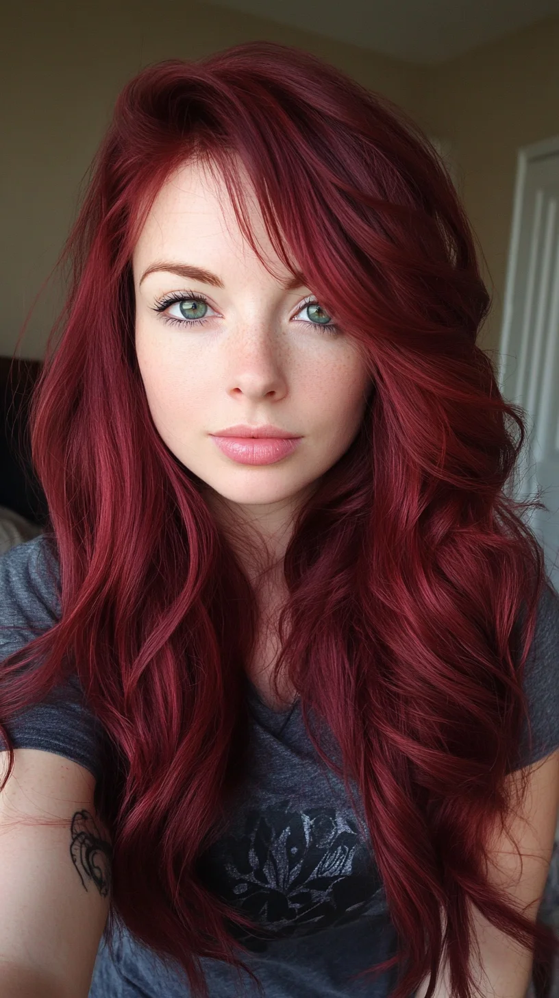 Bold and Beautiful: Embrace Fiery Red Waves for a Dazzling Look