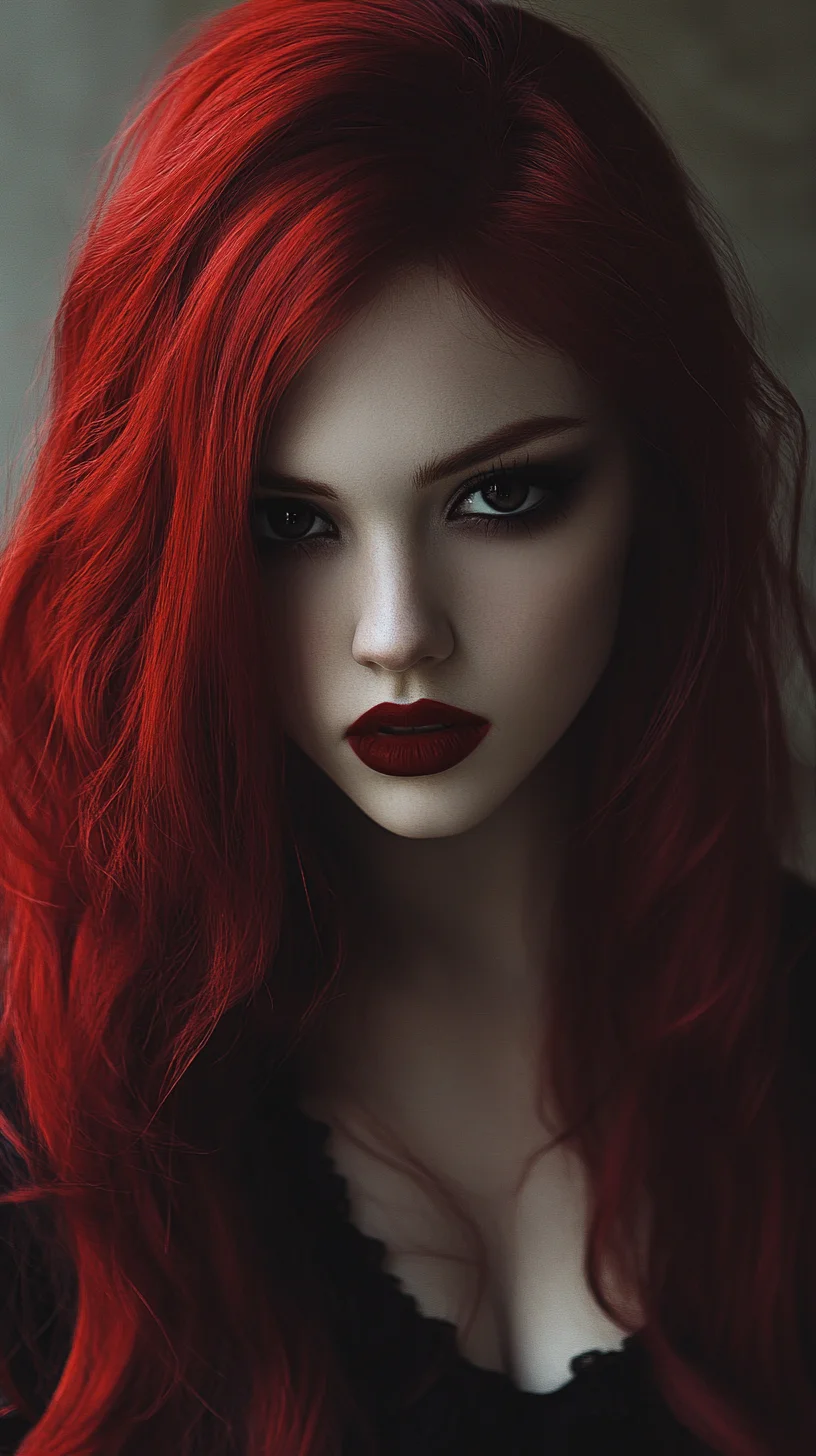 Bold and Beautiful: Embrace the Vibrant Red Waves for a Striking Look