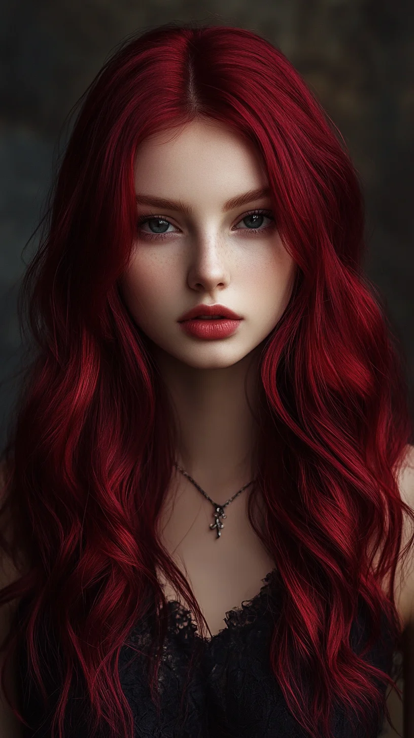 Bold and Beautiful: Luxe Ruby Waves for a Striking Look