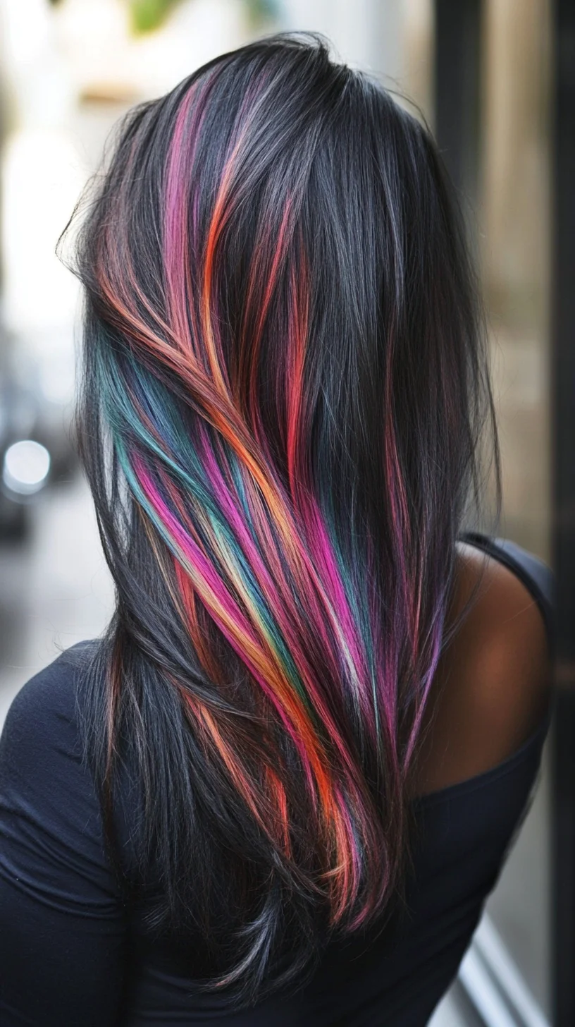 Bold and Beautiful: Vibrant Rainbow Highlights That Make a Statement
