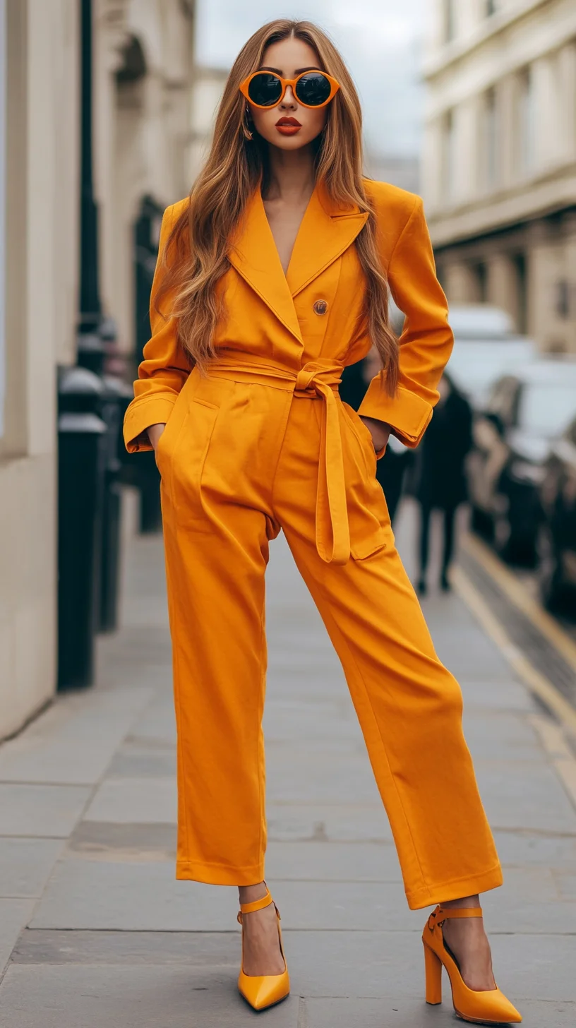 Bold and Bright: The Effortlessly Chic Orange Jumpsuit Look