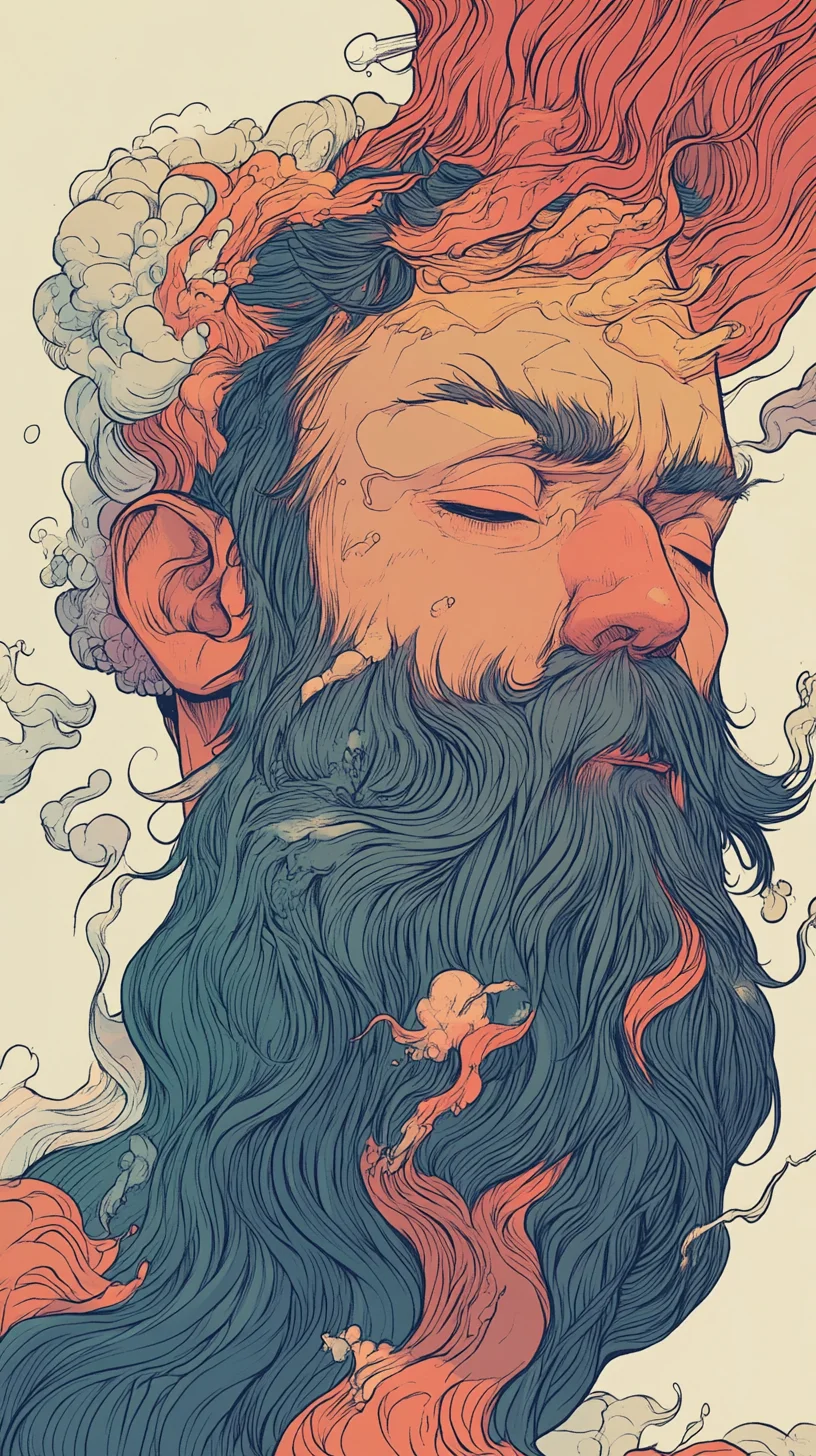 Bold and Colorful: Unleashing the Artistic Beard Style for Creative Souls