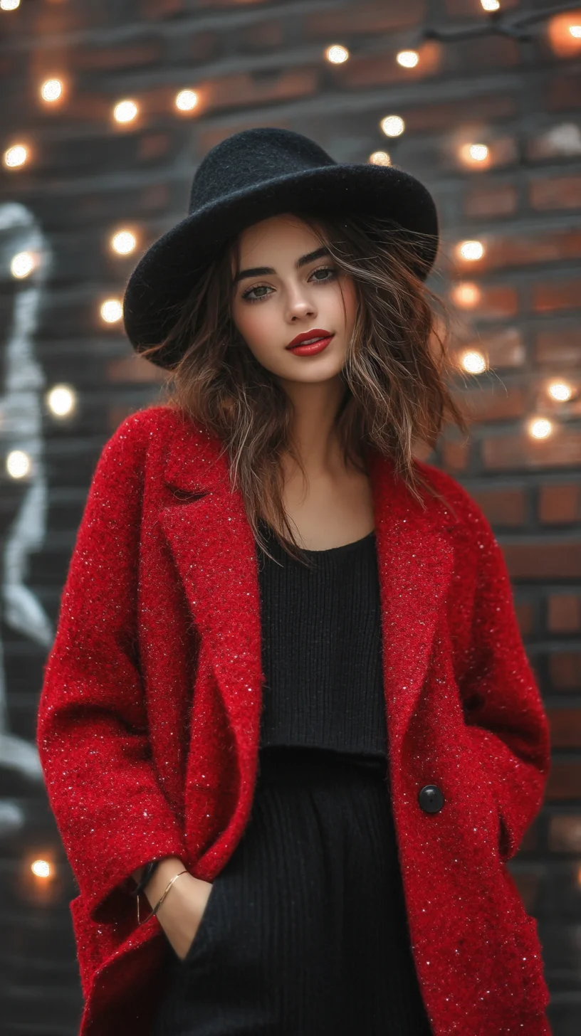 Bold and Cozy: Embracing Chic Autumn Layers with a Splash of Color