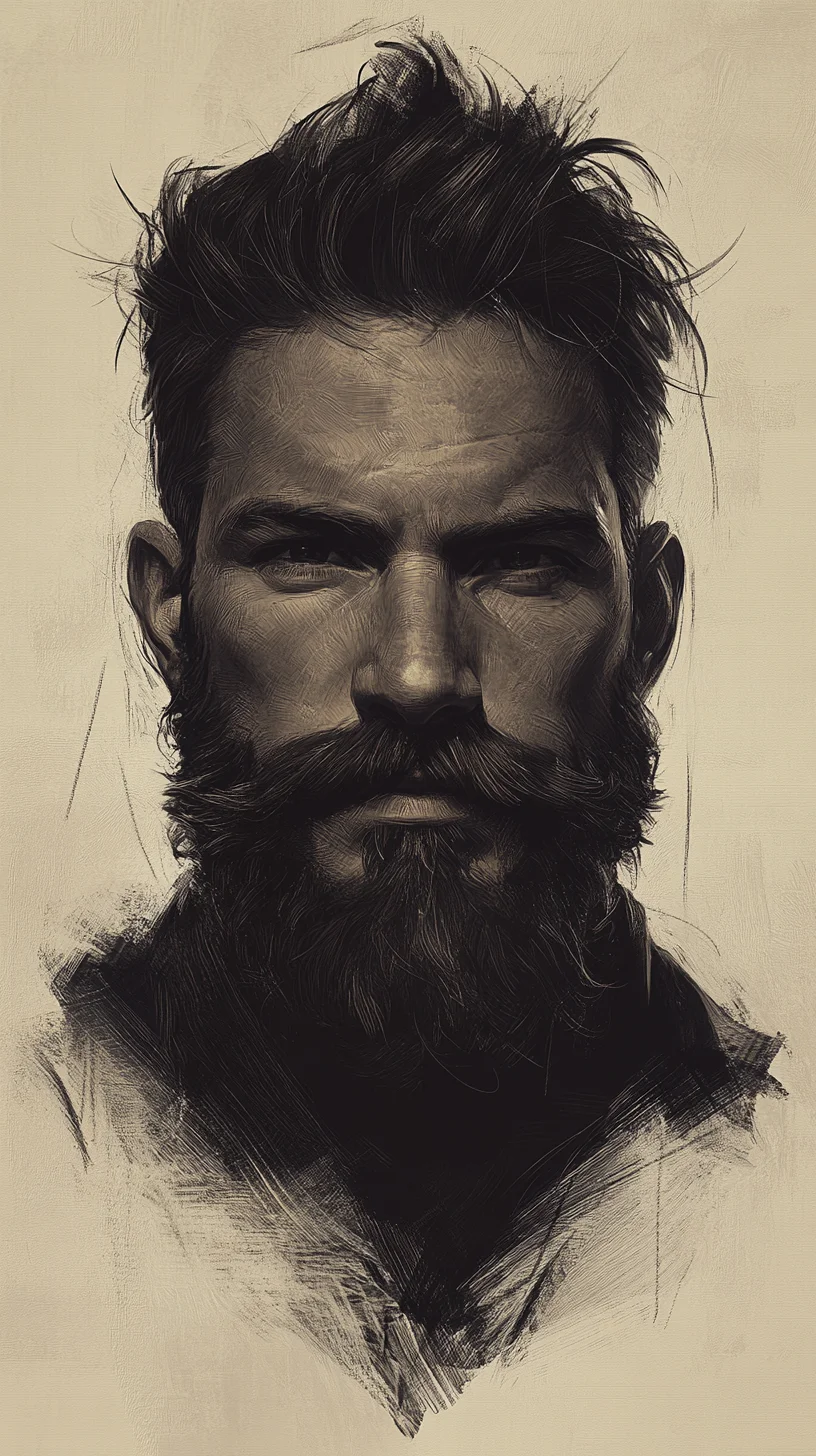 Bold and Distinguished: The Vintage Full Beard with a Modern Twist