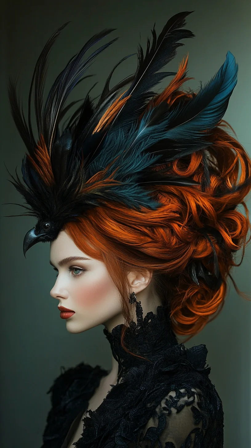 Bold and Dramatic: The Feathered Showstopper Hairstyle