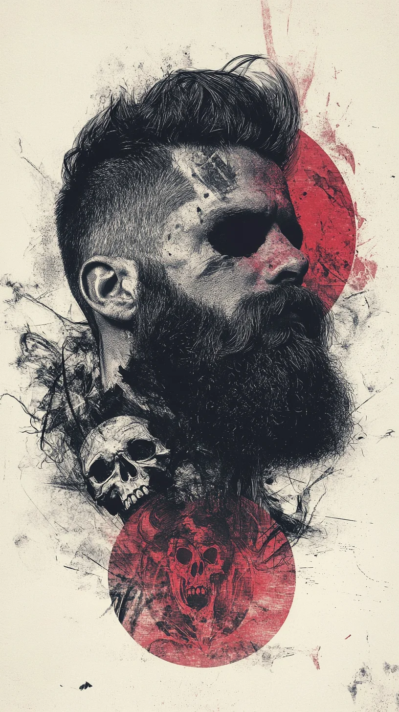 Bold and Fearless: The Edgy Stubble Fade Beard Style