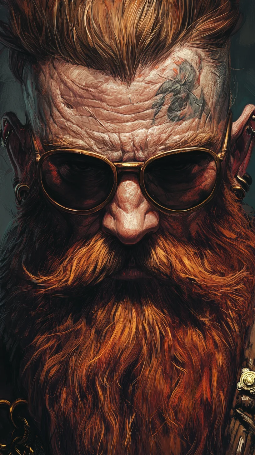 Bold and Fiery: The Statement-Making Full Beard with a Tapered Crown