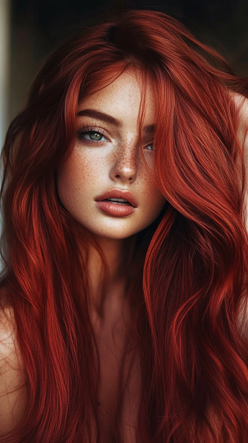 Bold and Luscious: The Ultimate Red Wave Hairstyle