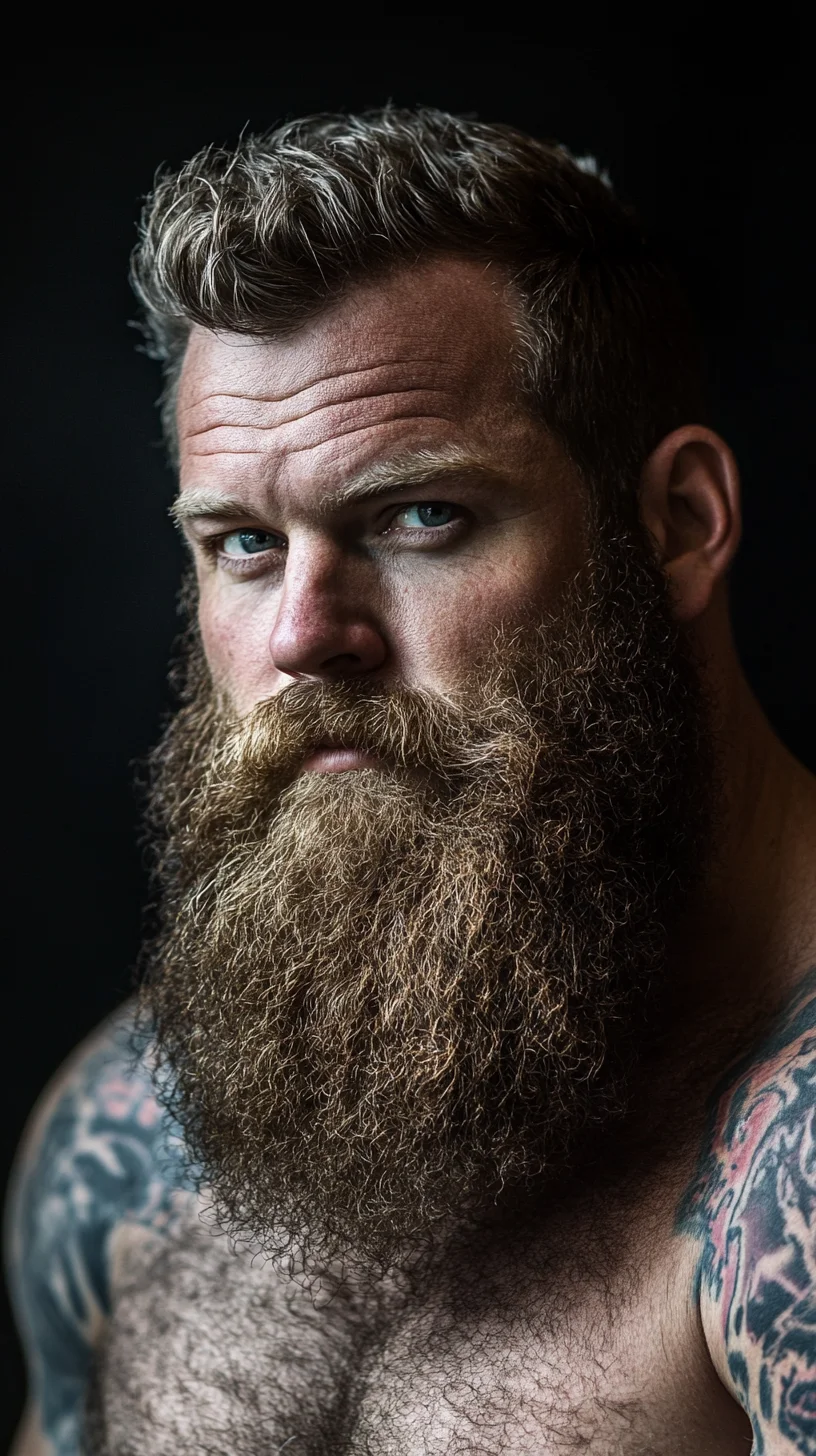 Bold and Regal: The Majestic Full Beard Style for Confident Individuals