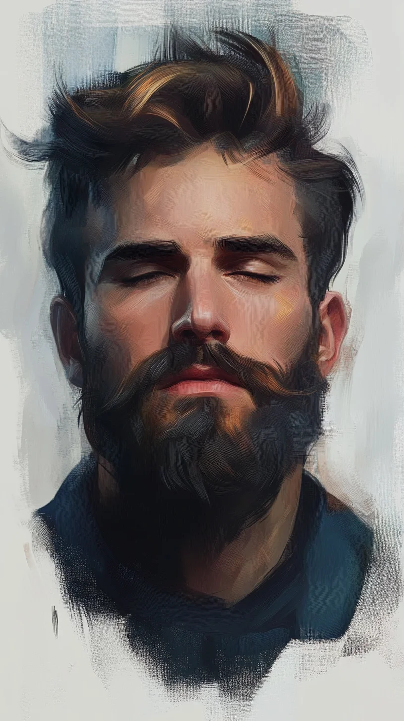 Bold and Rugged: The Signature Full Beard with a Defined Style