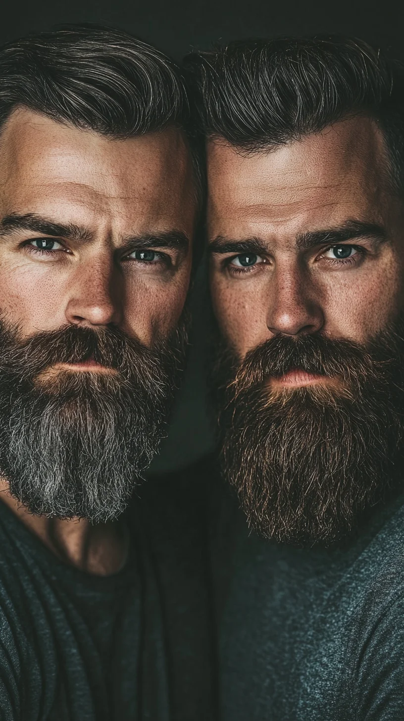 Bold and Versatile: The Distinctive Dual Beard Style You Need to Try!