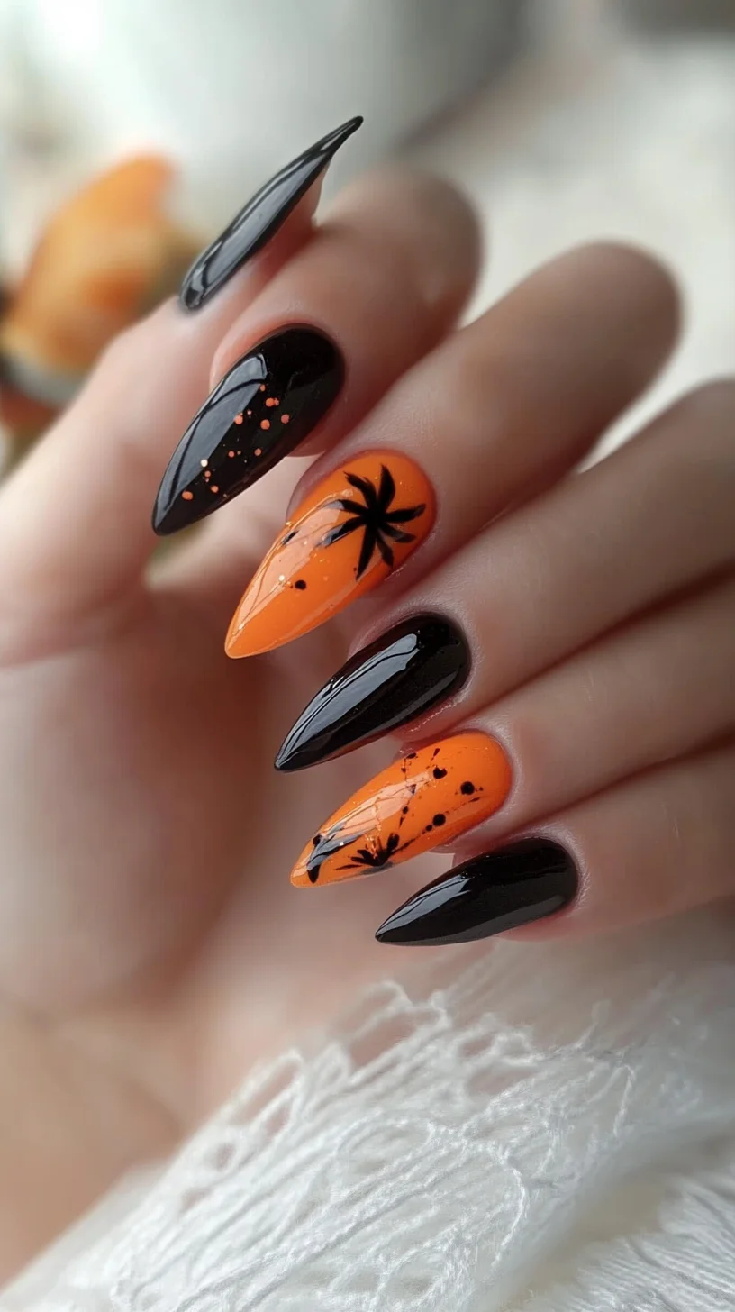 Bold Autumn Vibes: Spooky Chic Nail Art for Every Occasion