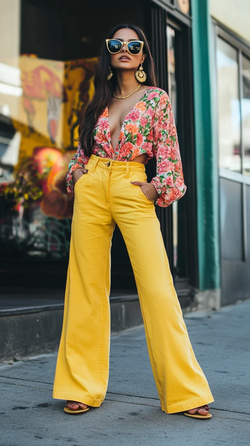 Bold Florals Meet Vibrant Yellow: The Ultimate Summer Statement Look