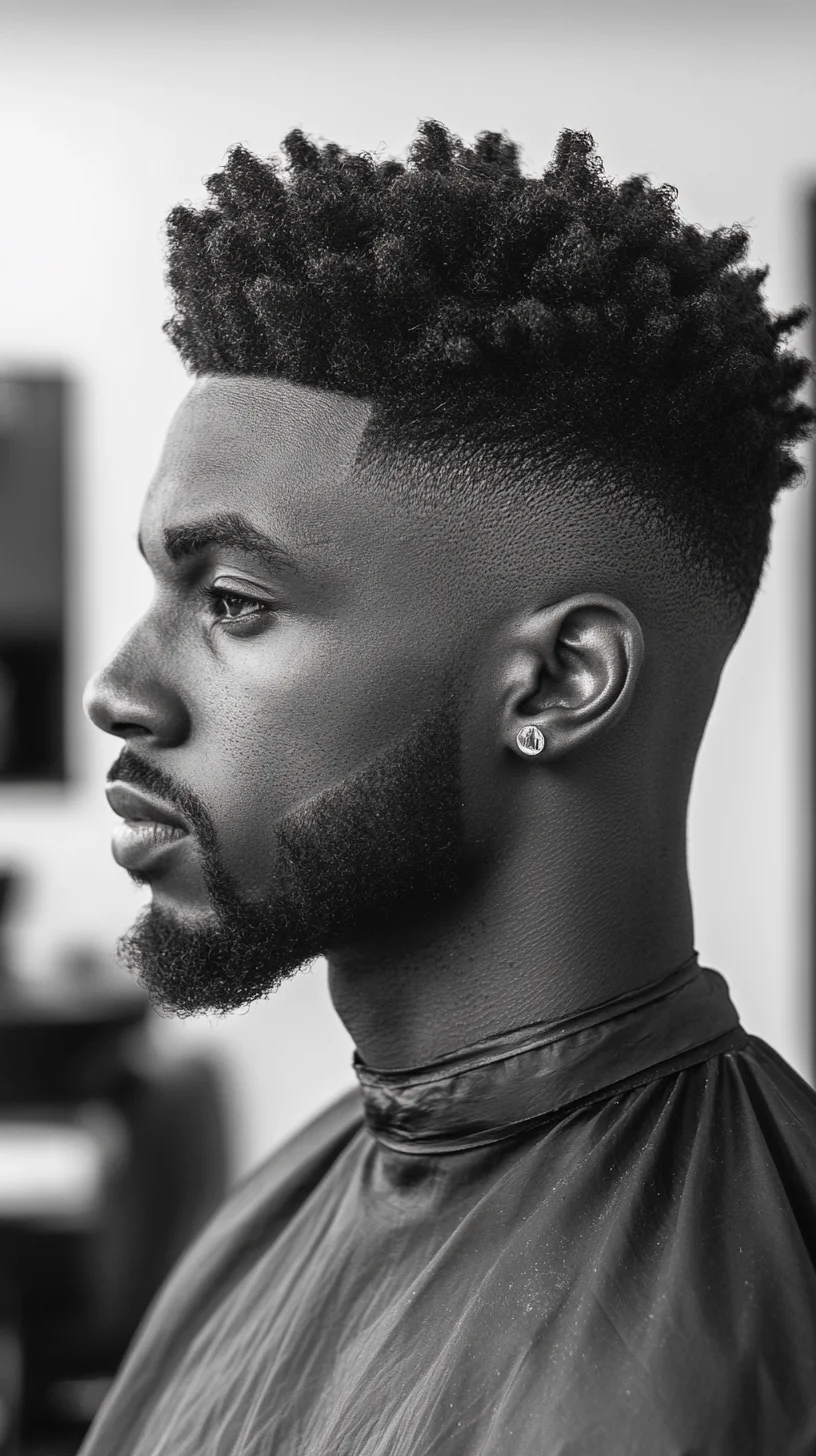 Bold Textured Curls: Elevate Your Look with Sharp Edges
