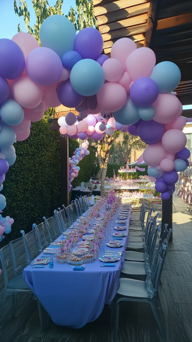 Bright and Playful Outdoor Party Décor: Elevate Your Celebrations with Balloons and Style!