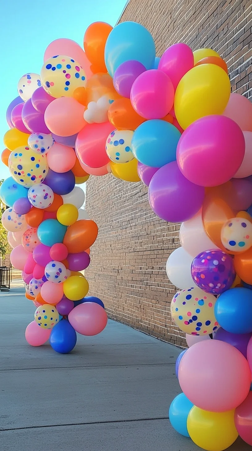 Bright and Whimsical Balloon Arches: Perfect for Celebrations and Events