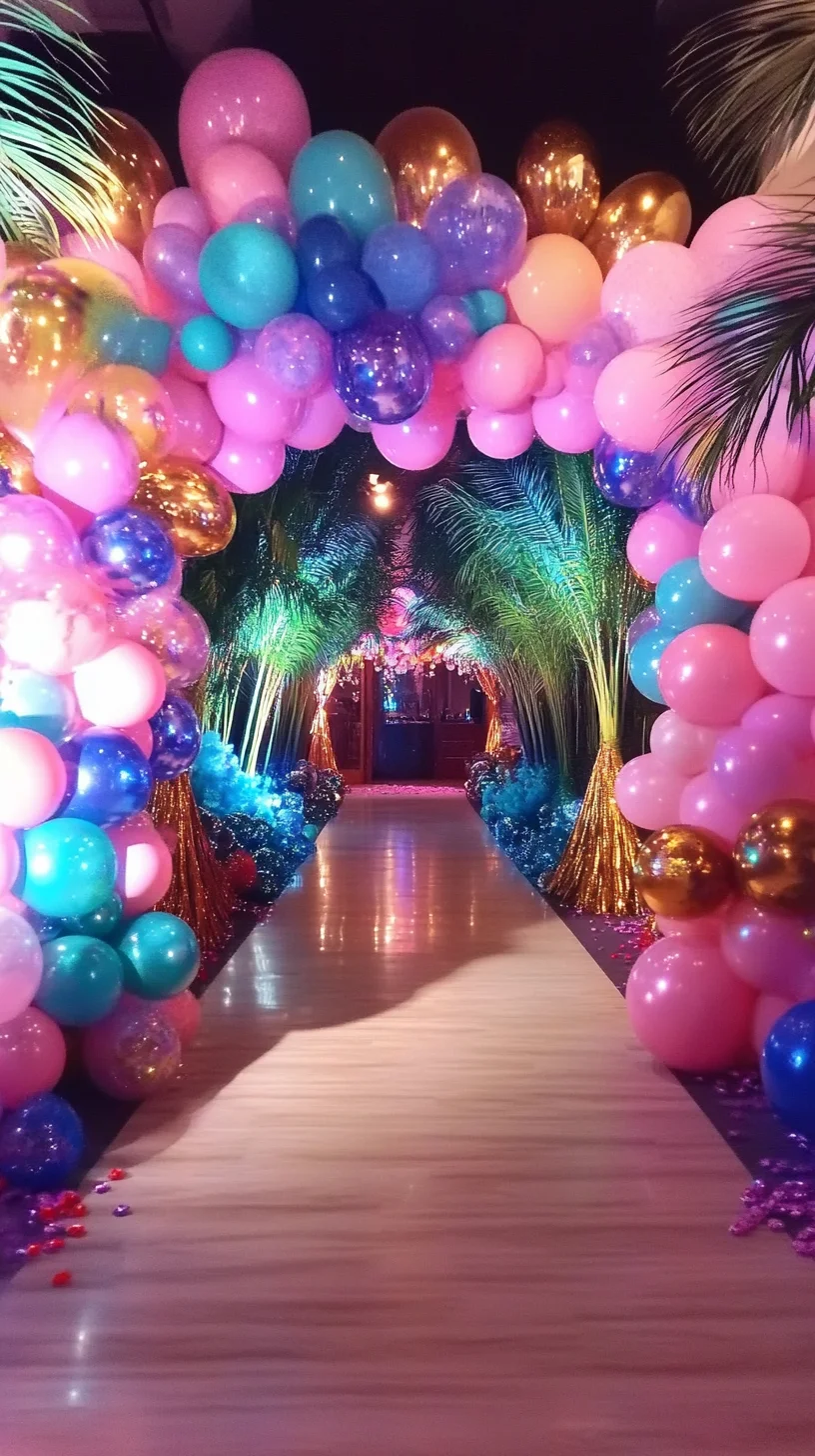 Celebrate in Style: A Vibrant Balloon Archway for Joyful Occasions