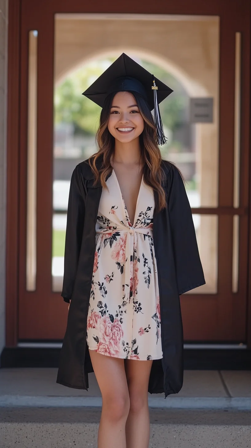 Celebrate in Style: Floral Graduation Dress Perfect for Every Graduate