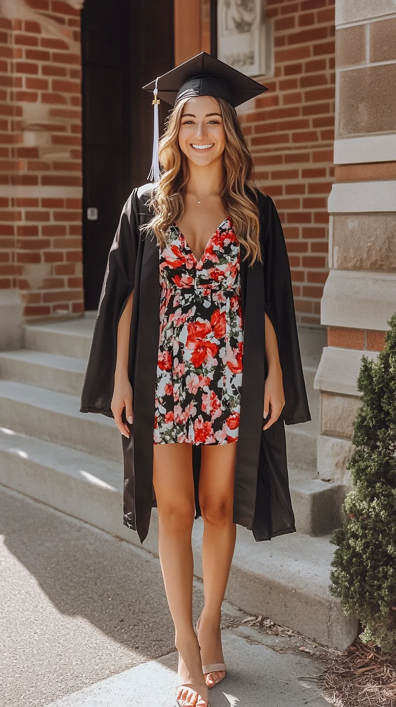 Celebrate in Style: Floral Undergrad Chic for Graduation Day