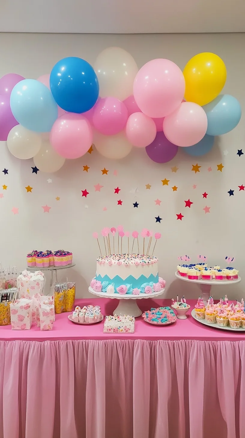 Celebrate in Style: Whimsical Balloon and Dessert Decor for Any Festive Occasion