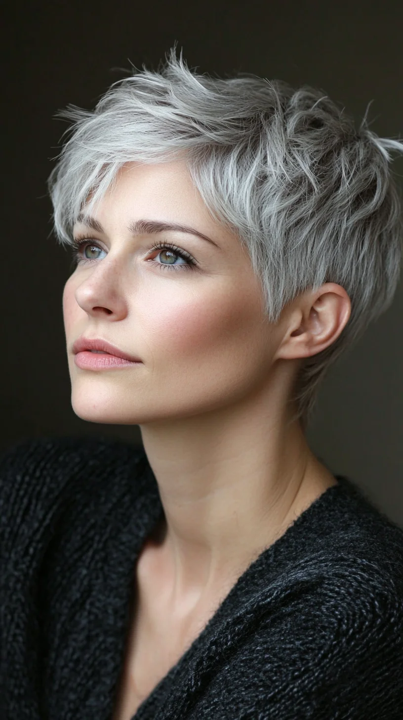 Chic and Effortless: Embrace the Allure of Edgy Textured Pixie Cuts