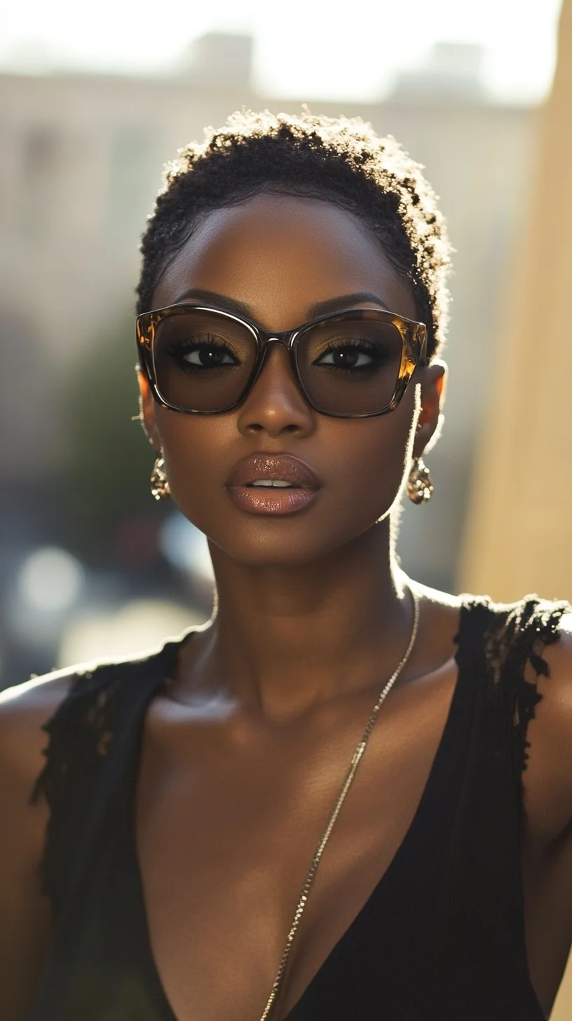 Chic and Effortless: The Bold Short Natural Haircut for a Stylish Statement