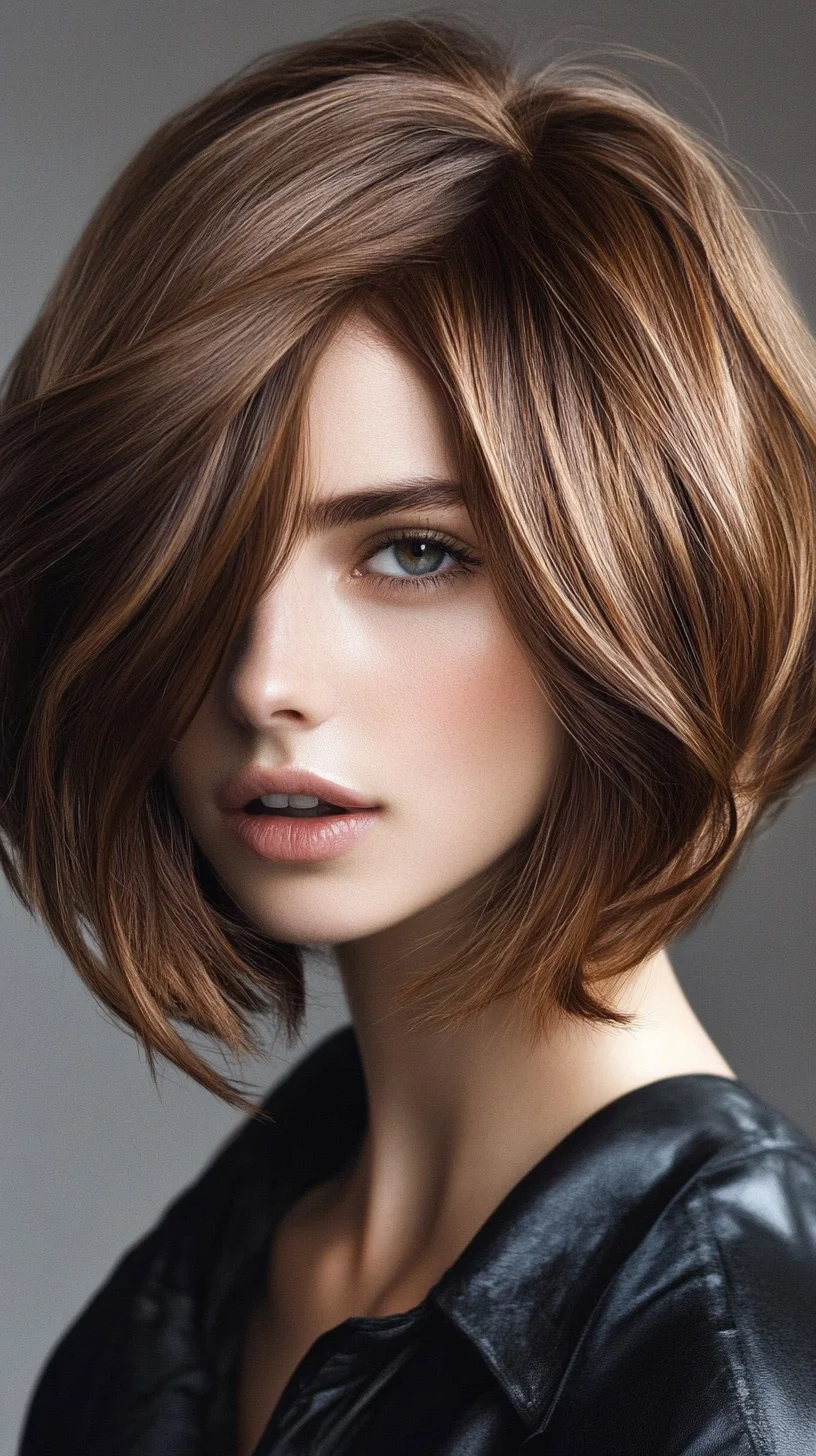 Chic and Textured Bob: Effortlessly Glamorous with Modern Volume