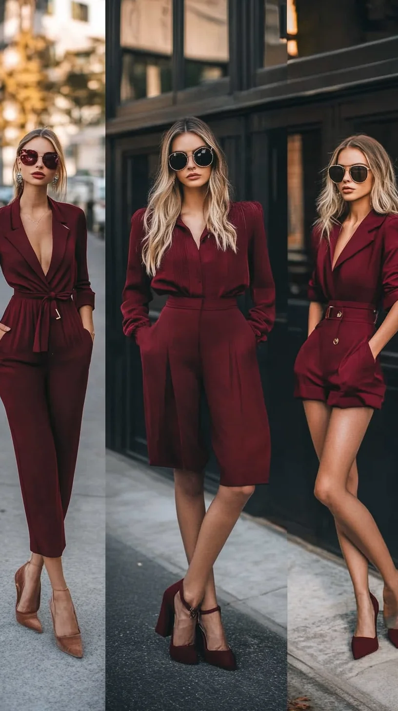 Chic Elegance: Versatile Burgundy Jumpsuit for Effortless Glam