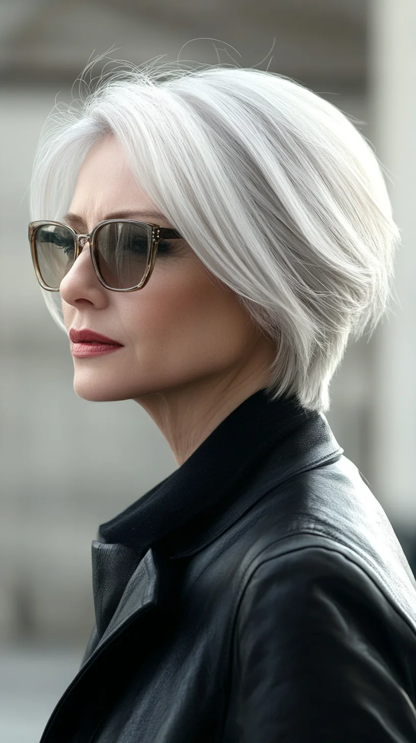Chic Silver Shag: Effortless Elegance for Timeless Style
