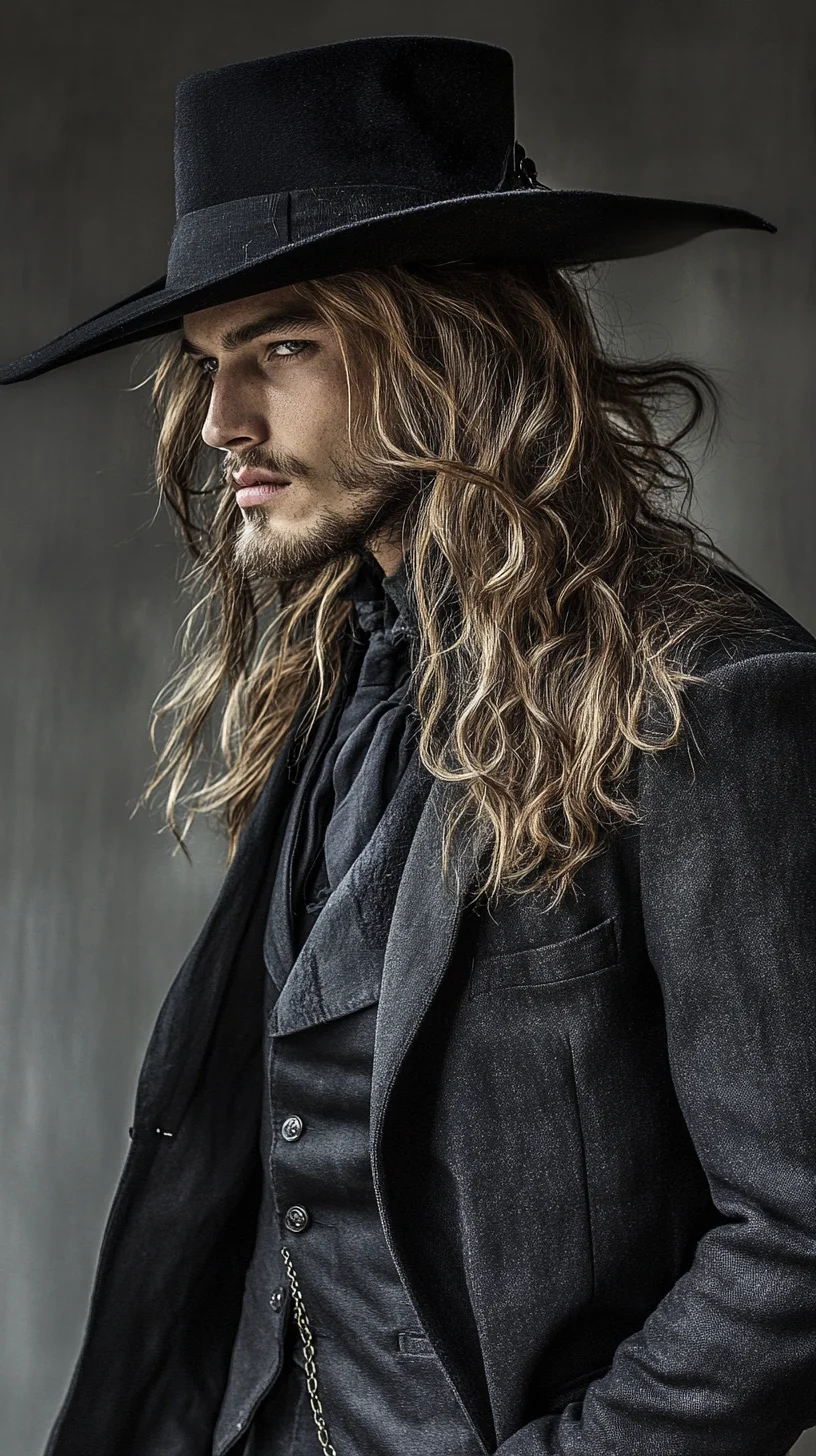 Command Attention with Daring Elegance: The Modern Gothic Cowboy Look