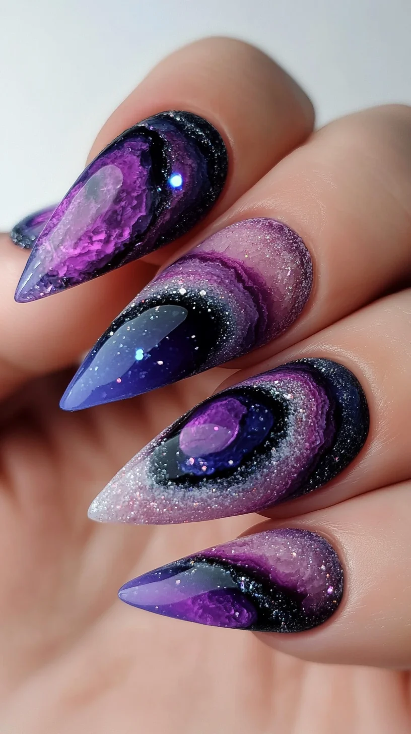 Cosmic Glam: Stunning Galaxy-Inspired Nail Art for Celestial Vibes