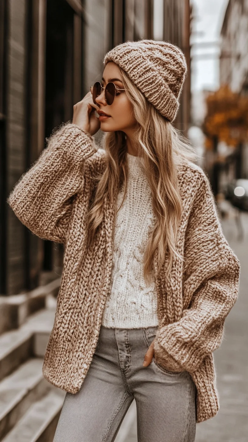 Cozy Chic: Embrace Effortless Style with Chunky Knit Layers