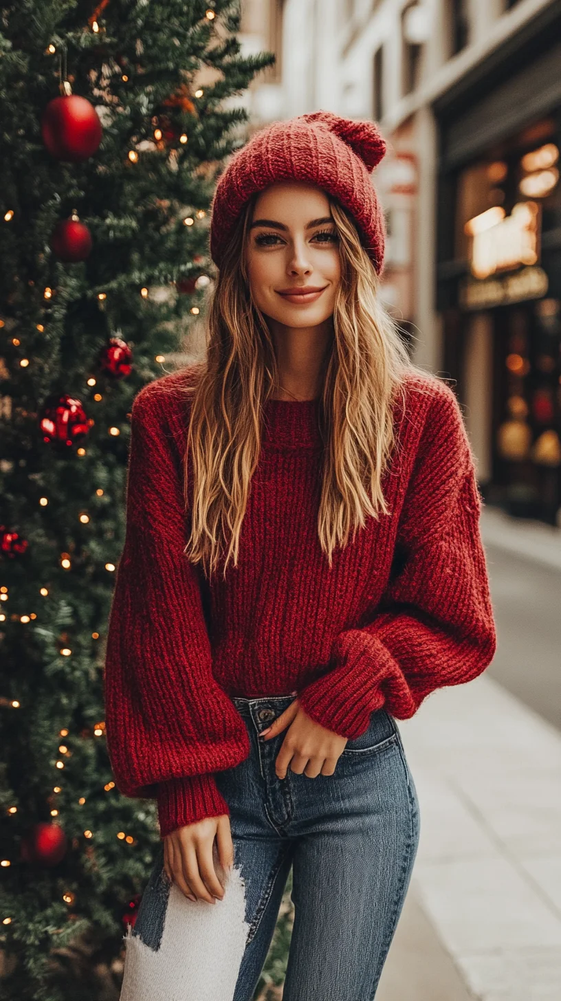 Cozy Elegance: Embrace Winter in Chic Sweaters and Denim