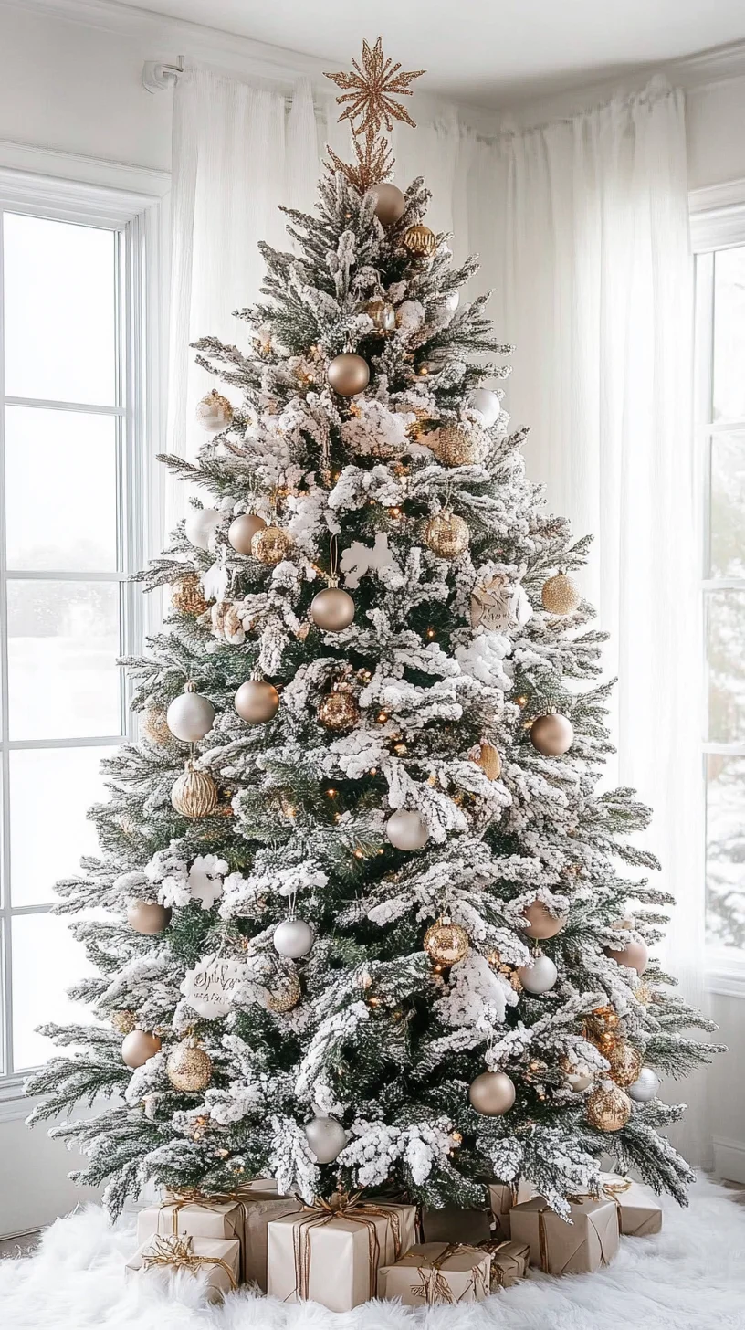 Cozy Elegance: Transform Your Holiday Space with a Frosted Tree