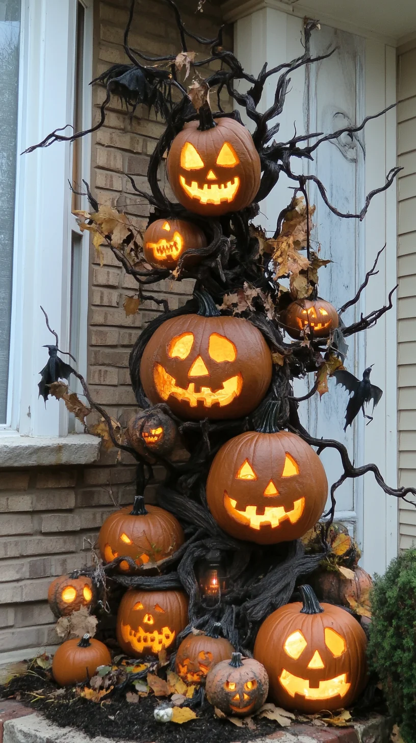 Create an Enchanting Halloween Vibe with Whimsical Pumpkin Displays