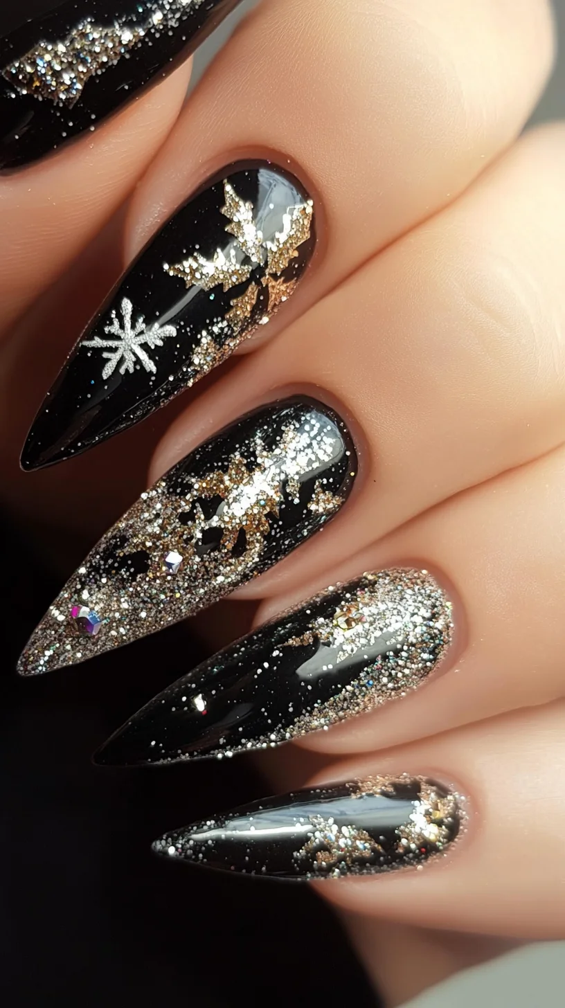 Dazzling Black and Gold Stardust: Perfect Glam for Every Occasion