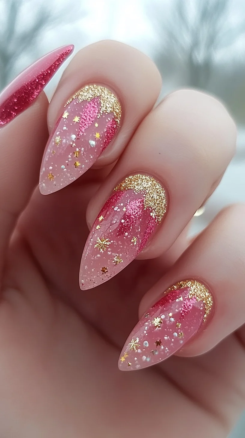 Dazzling Glitter Ombre: Perfect for a Glamorous Touch!