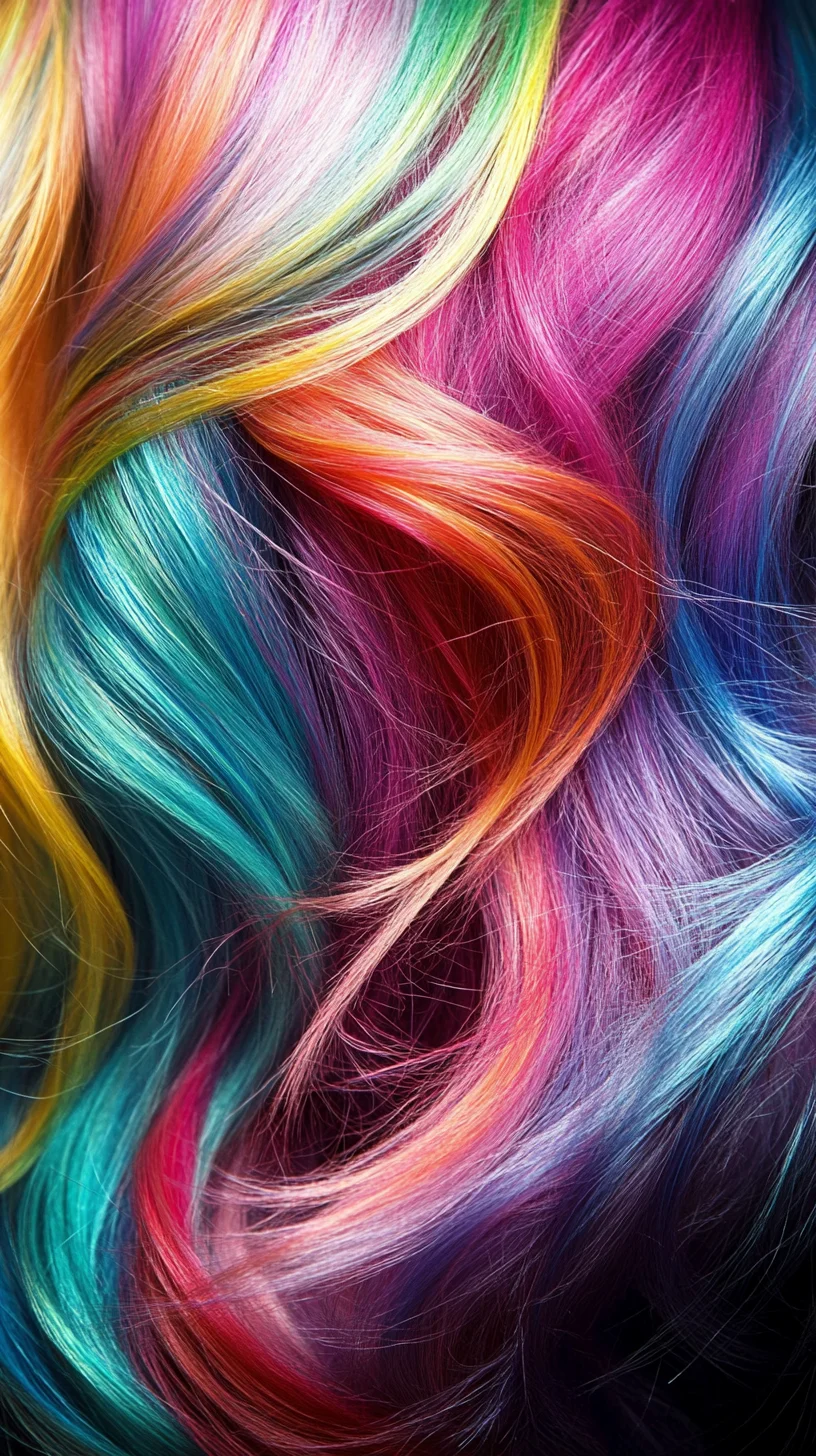 Dazzling Rainbow Waves: A Vibrant Statement of Colorful Individuality