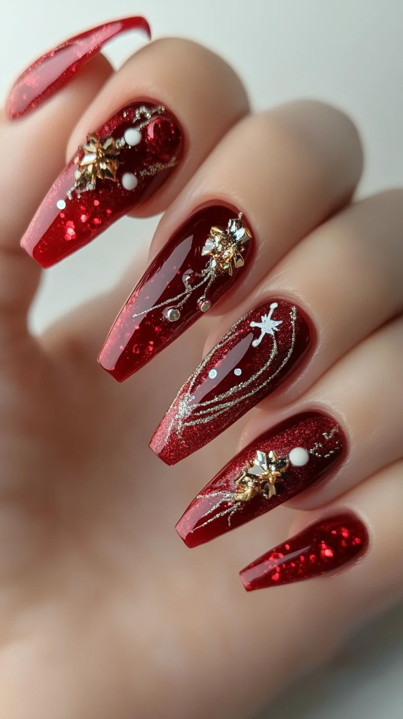 Dazzling Red Glam: Sparkle and Shine for Every Occasion