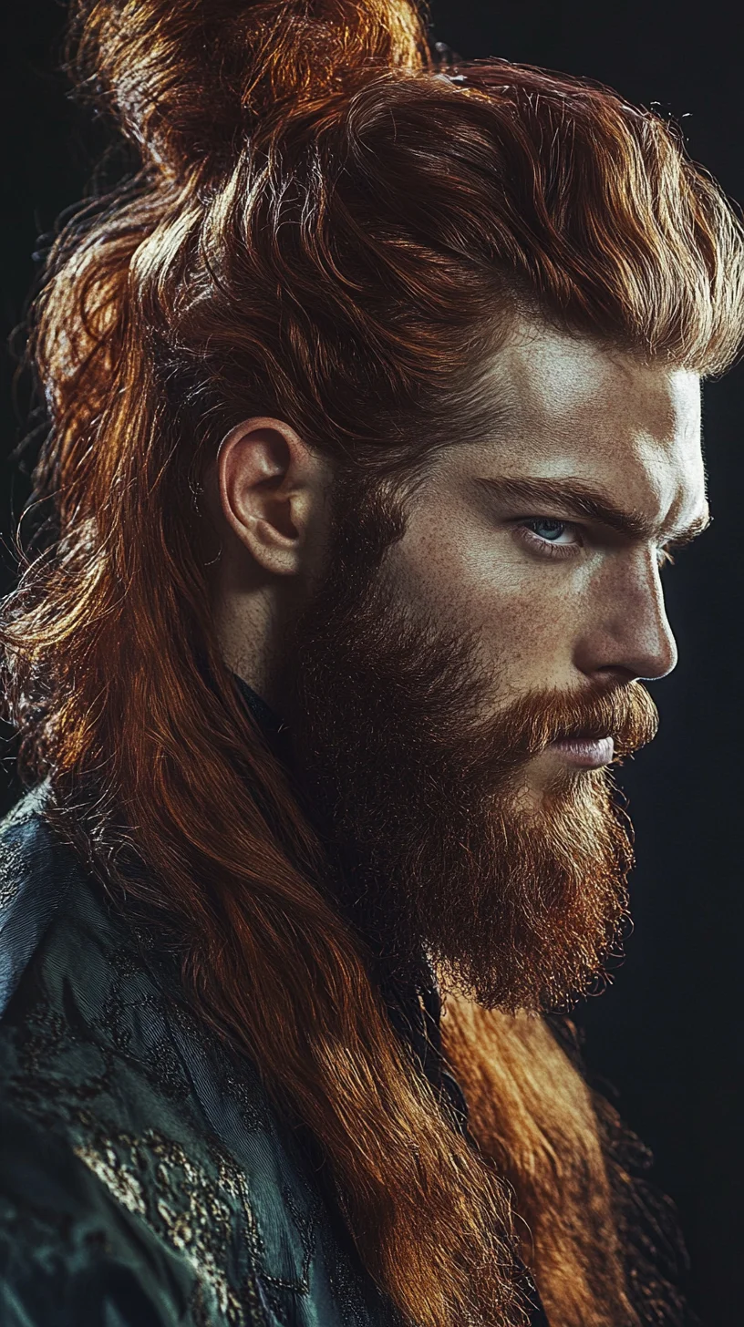 Discover the Bold Majesty of the Full Man Bun Beard Style