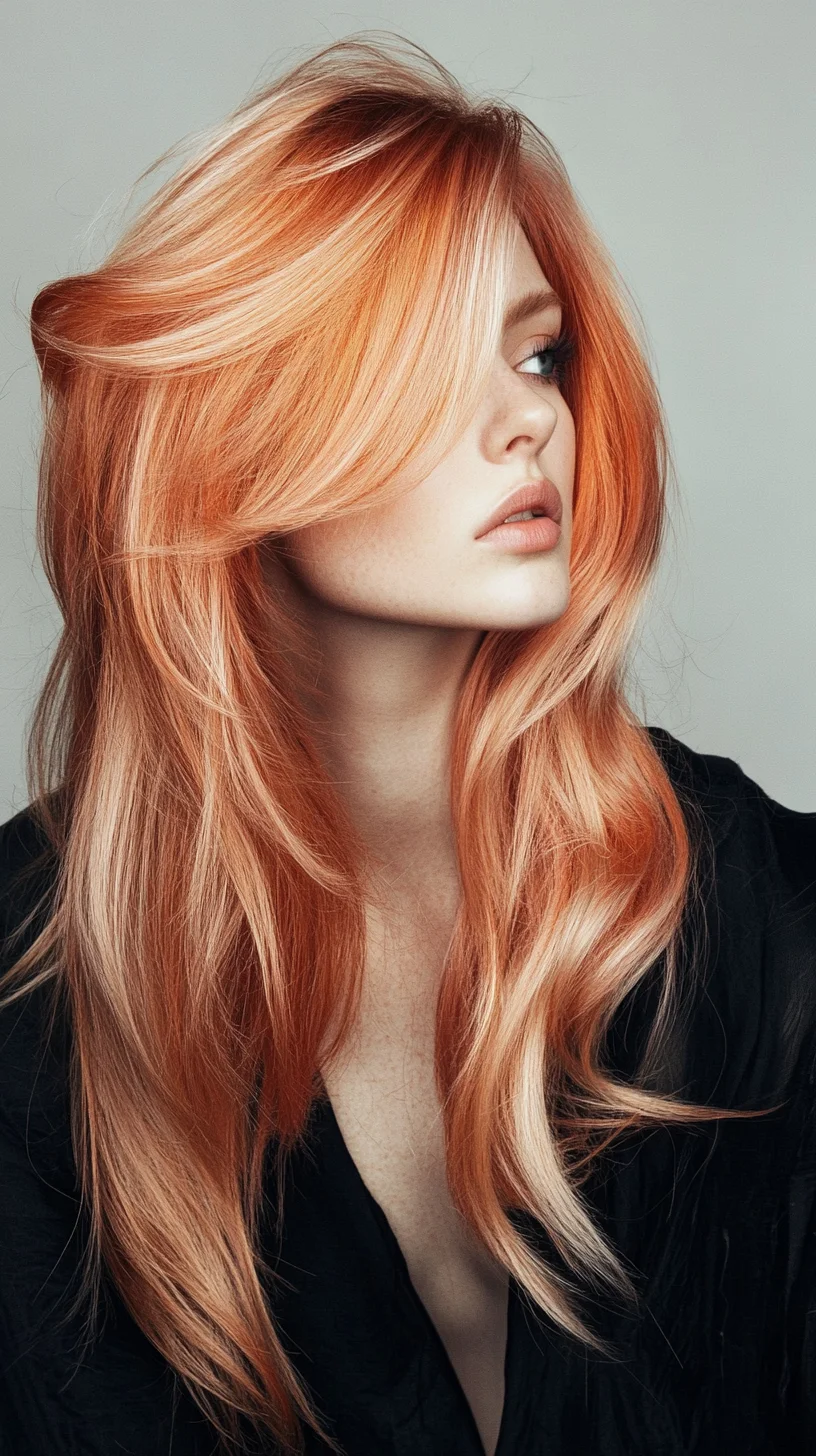 Dreamy, Voluminous Layers with Fiery Ombre Highlights