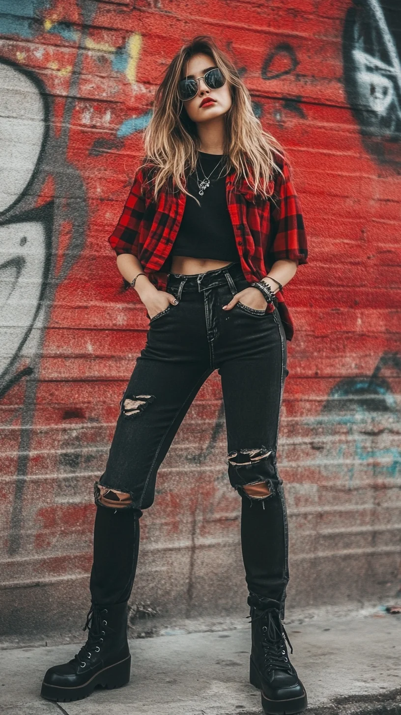 Edgy Meets Effortless: Rock the Urban Grunge Aesthetic with Confidence!