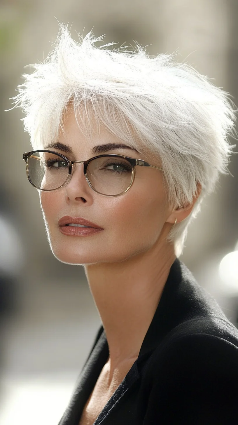 Edgy Pixie Cut: Effortlessly Chic with a Touch of Glam