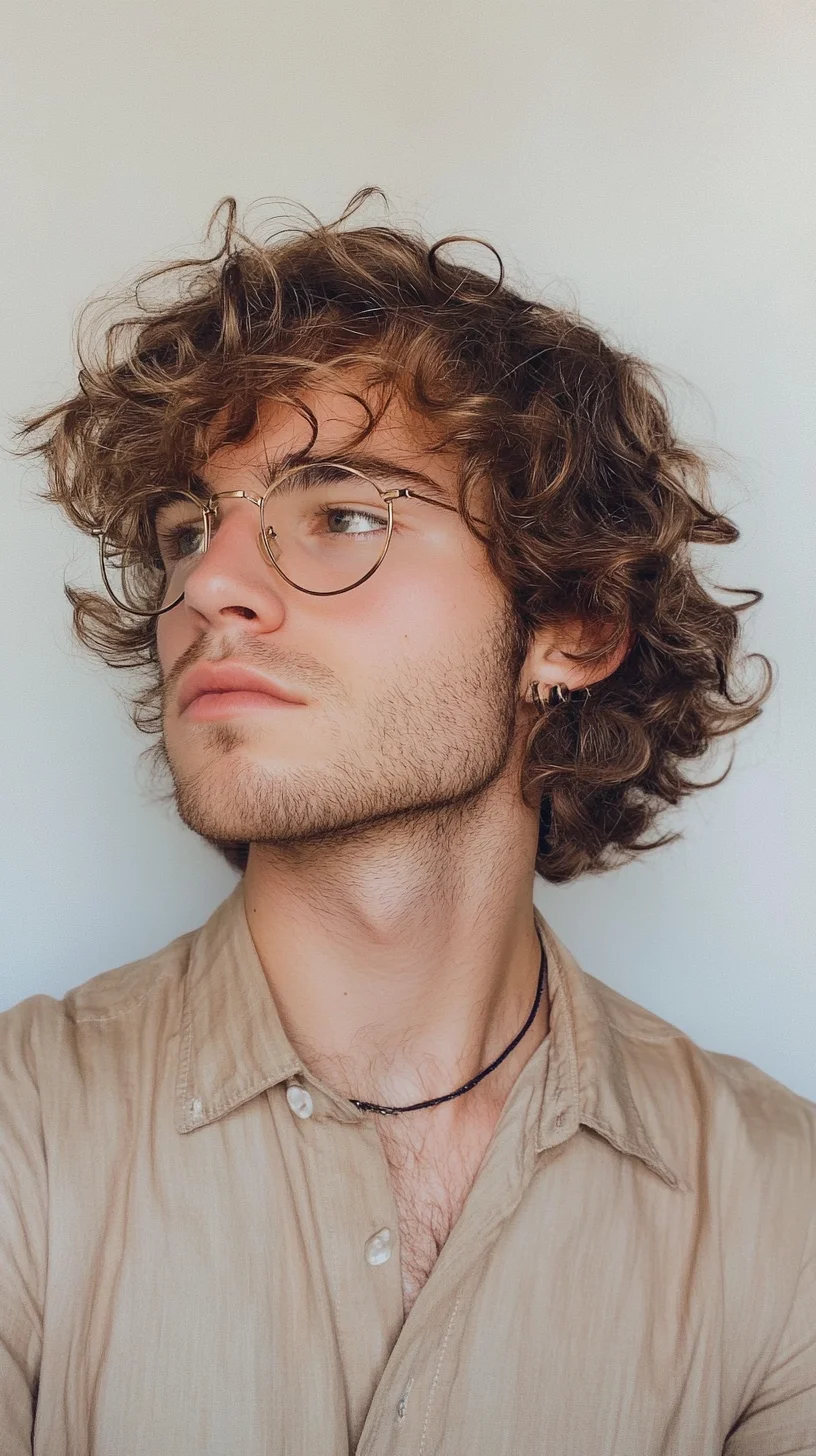 Effortless Chic: Embrace the Textured Curls and Timeless Accessories