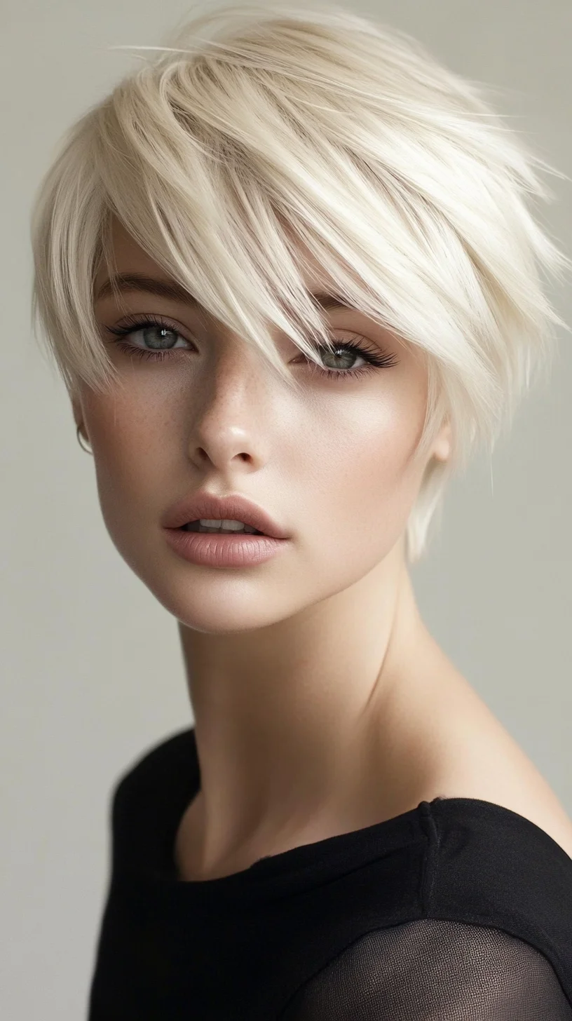 Effortless Elegance: The Chic Asymmetrical Pixie Cut