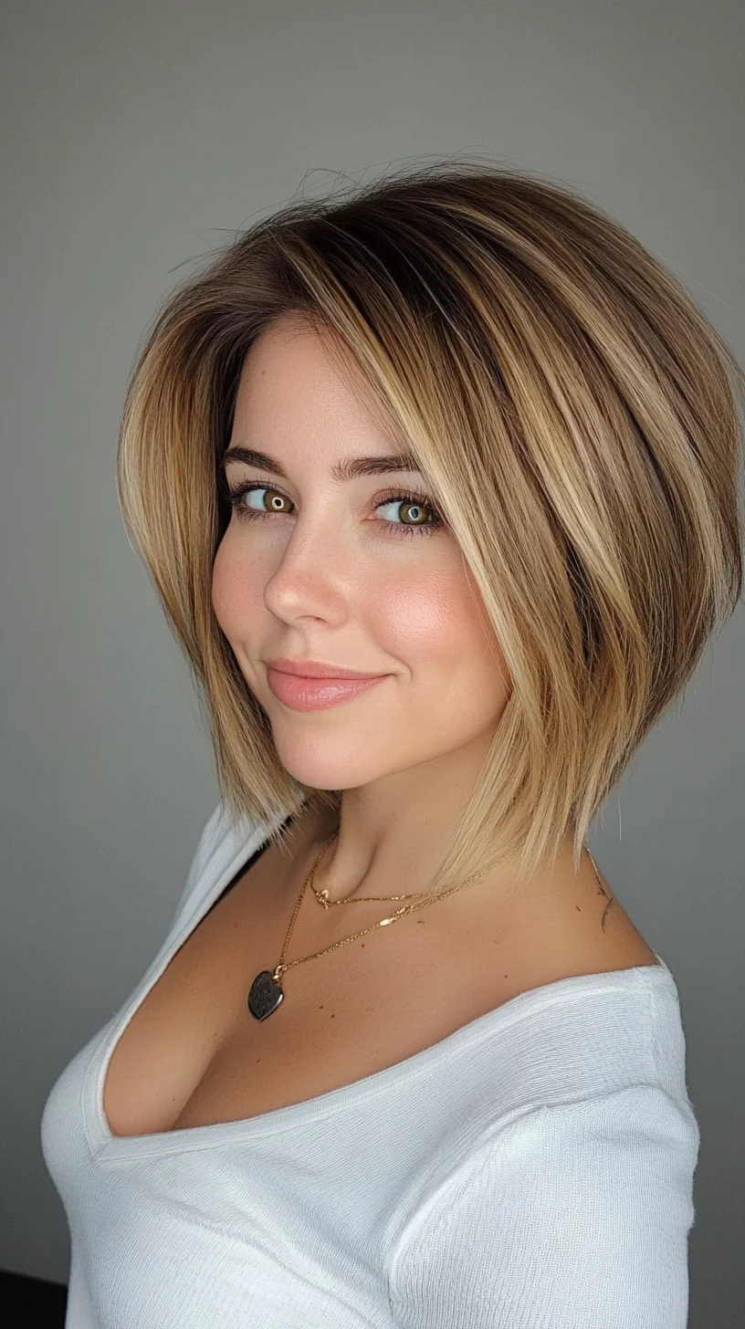 Effortless Elegance: The Chic Blunt Bob with Sun-Kissed Highlights